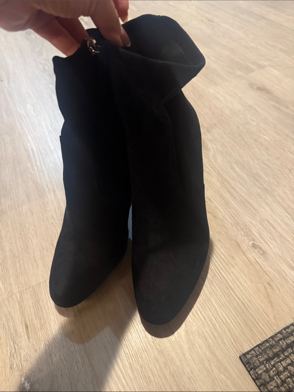 Steve Madden Black Women's Suede Ankle sock Boots size 9